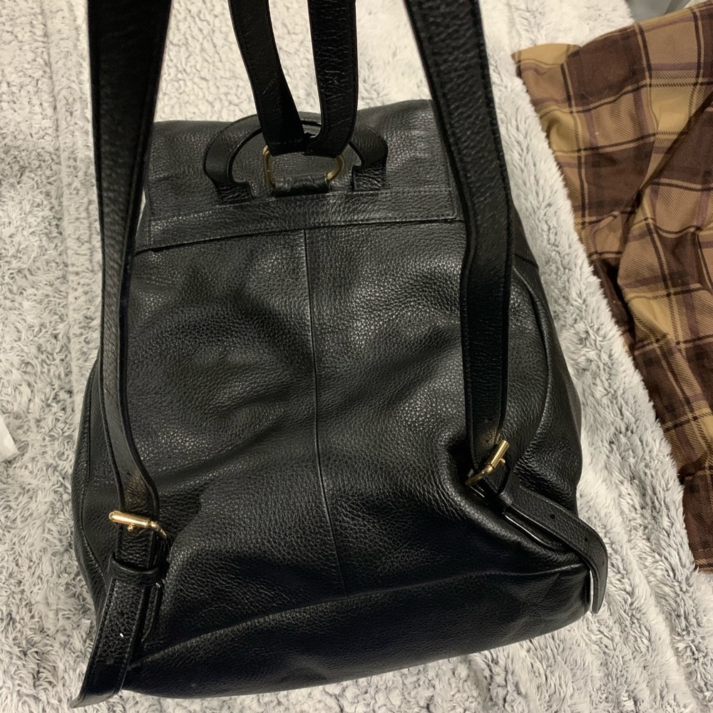 Coach Black Leather Backpack - Picture 4 of 6
